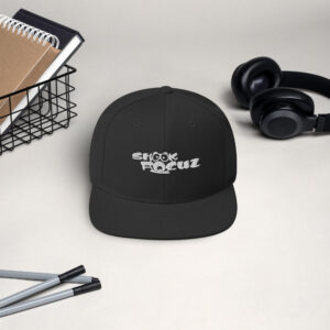 Shook Focuz Black Snapback w/White Logo